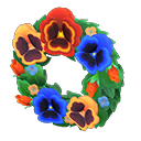 Snazzy Pansy Wreath
