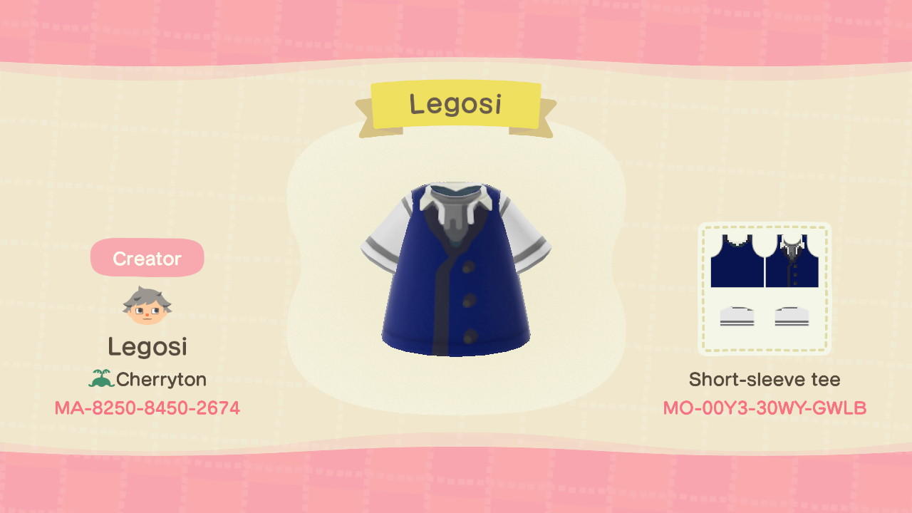 Animal Crossing Design Code: MO-00Y3-30WY-GWLB Legosi
