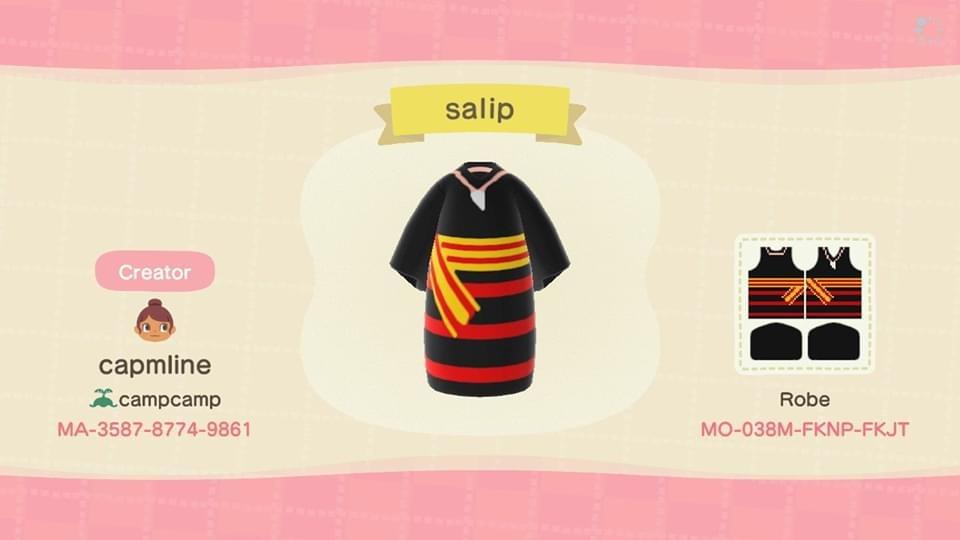 Animal Crossing Design Code: MO-038M-FKNP-FKJT salip