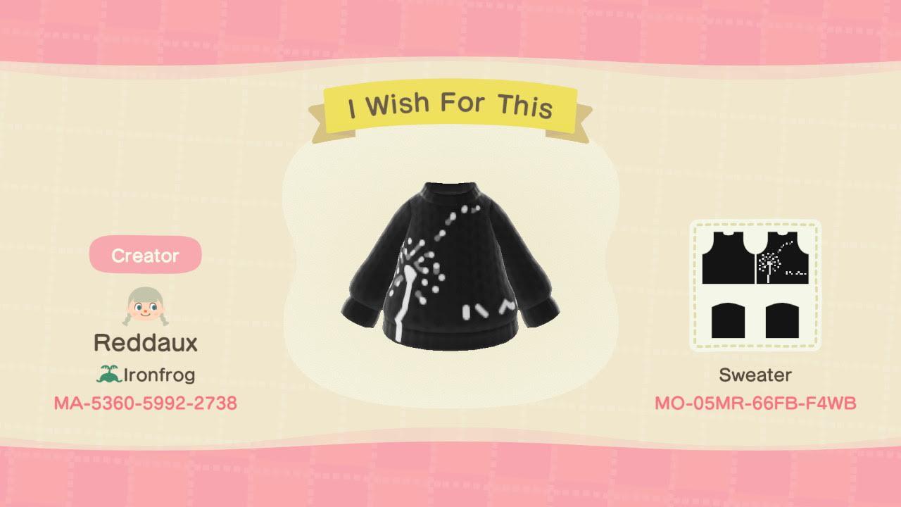 Animal Crossing Design Code: MO-05MR-66FB-F4WB Misha Collins Wish