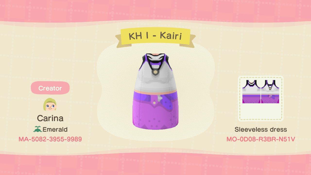 Animal Crossing Design Code: MO-0D08-R3BR-N51V KH 1 - Kairi