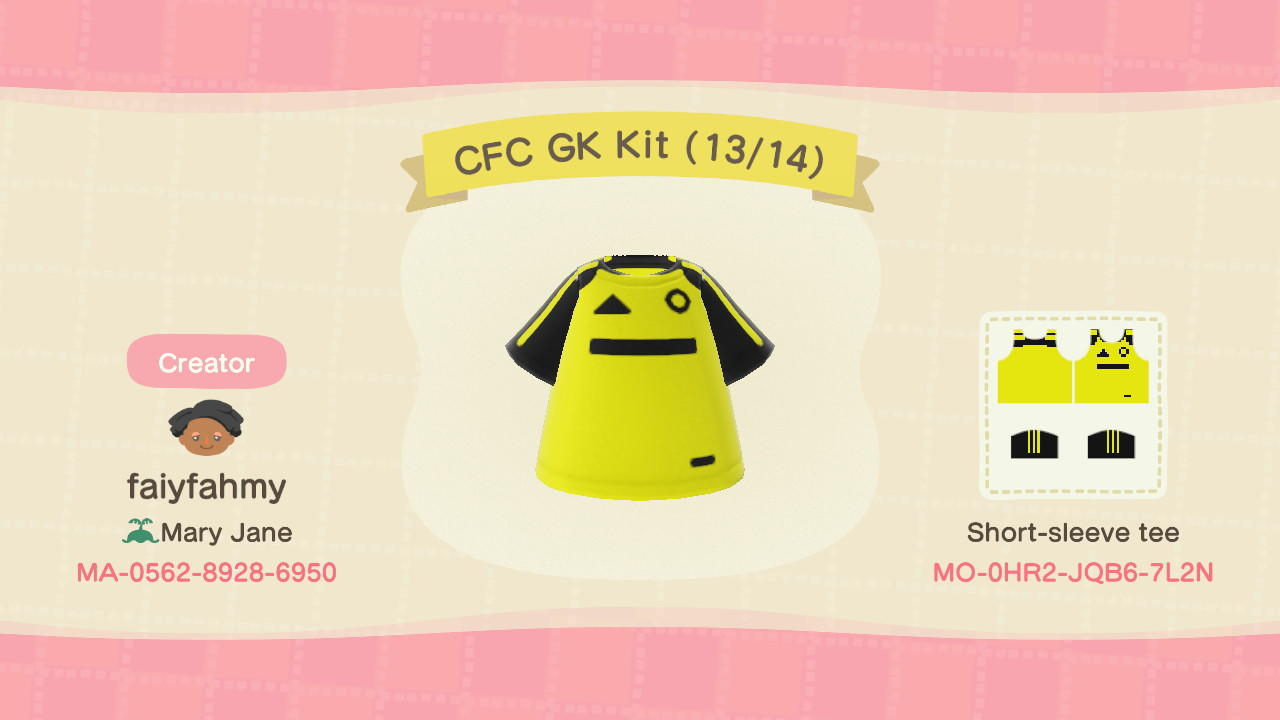 Animal Crossing Design Code: MO-0HR2-JQB6-7L2N CFC GK Kit (13/14)