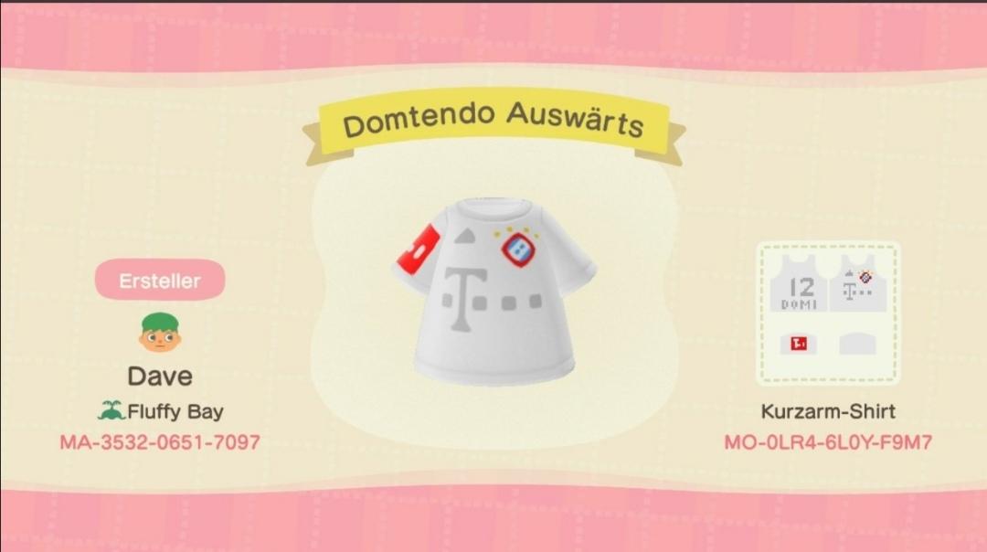 Animal Crossing Design Code: MO-0LR4-6L0Y-F9M7 Domtendo AuswÃ¤rts