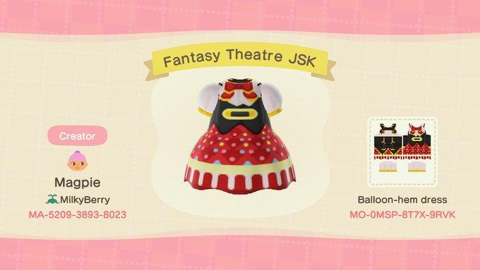 Animal Crossing Design Code: MO-0MSP-8T7X-9RVK Fantasy Theatre JSK