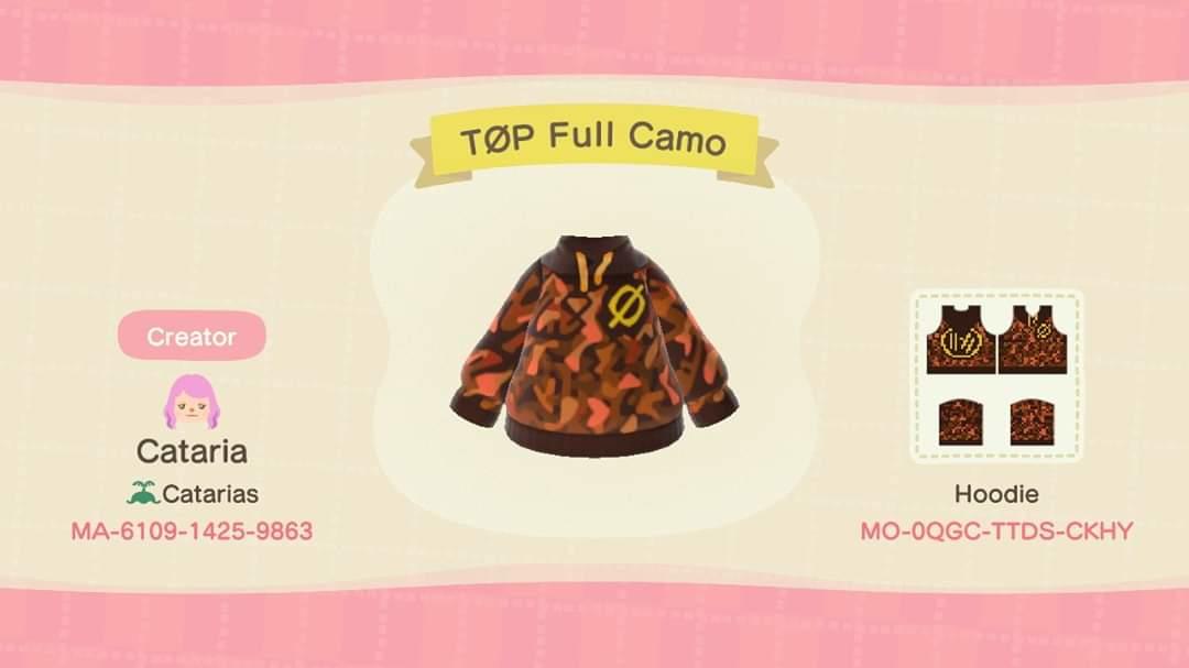 Animal Crossing Design Code: MO-0QGC-TTDS-CKHY TØP Full Camo