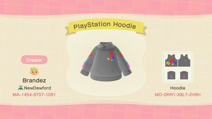 Animal Crossing Design Code: MO-0RR1-X8L7-2V6H PlayStation Hoodie