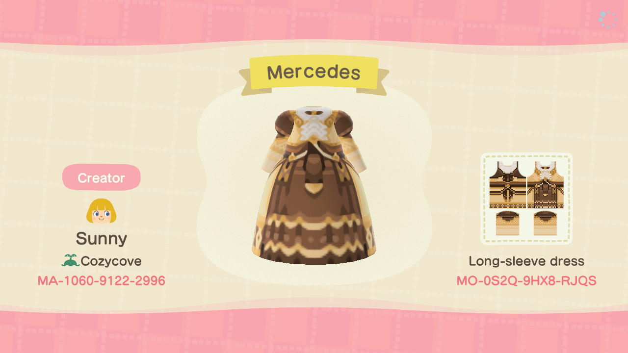 Animal Crossing Design Code: MO-0S2Q-9HX8-RJQS Mercedes