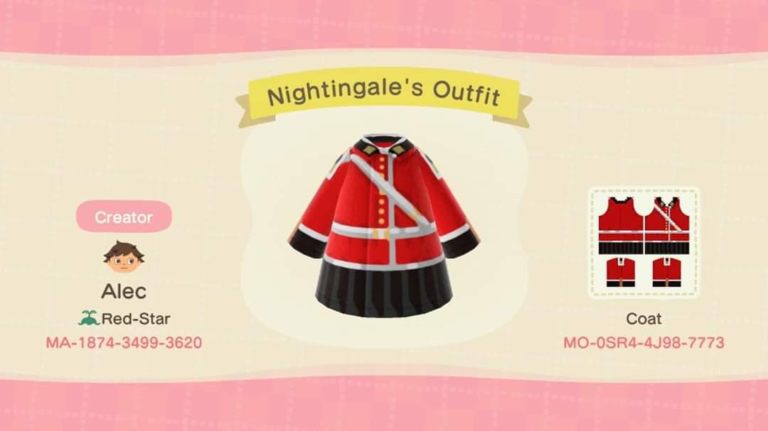 Animal Crossing Design Code: MO-0SR4-4J98-7773 Nightingale