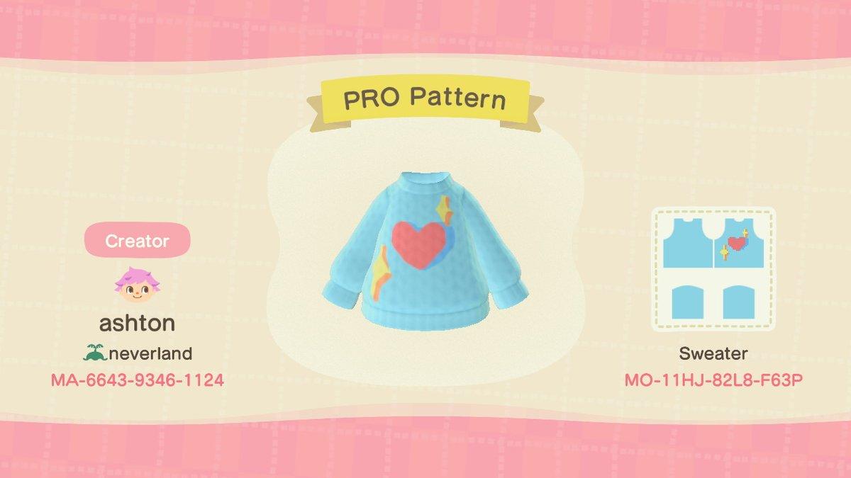 Animal Crossing Design Code: MO-11HJ-82L8-F63P cartoon heart hoodie