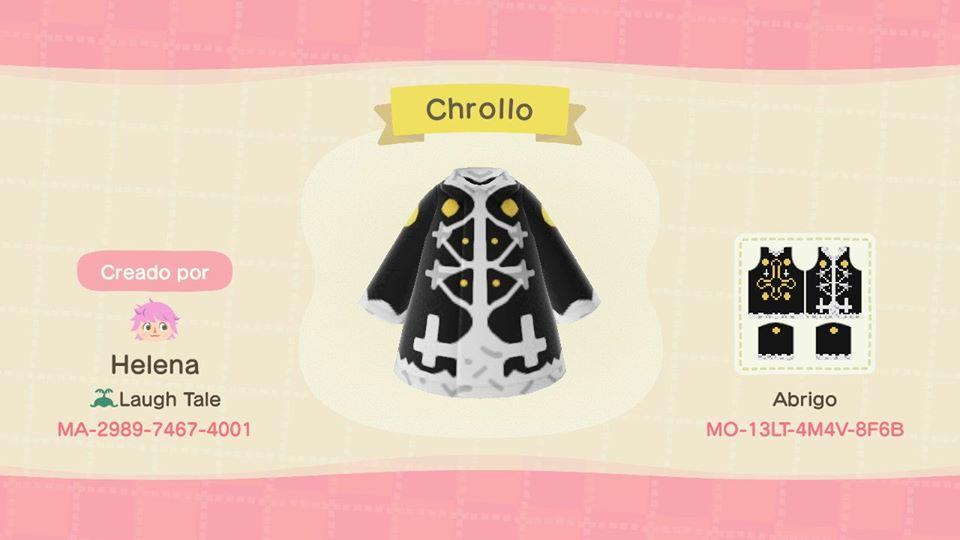 Animal Crossing Design Code: MO-13LT-4M4V-8F6B Chrollo Lucilfer