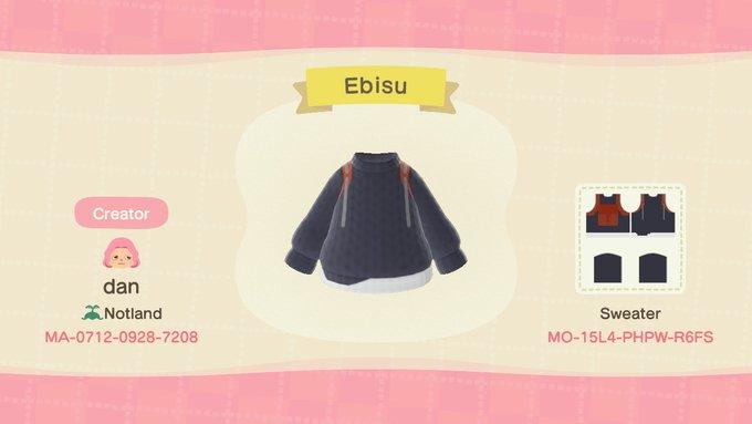 Animal Crossing Design Code: MO-15L4-PHPW-R6FS Ebisu