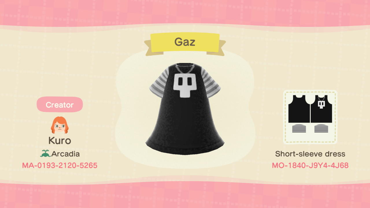 Animal Crossing Design Code: MO-1840-J9Y4-4J68 Gaz