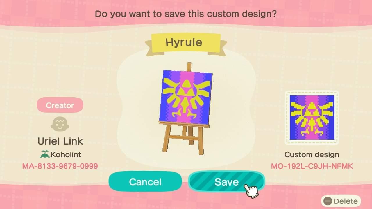 Animal Crossing New Horizons Design ID Codes, ACNH Creator