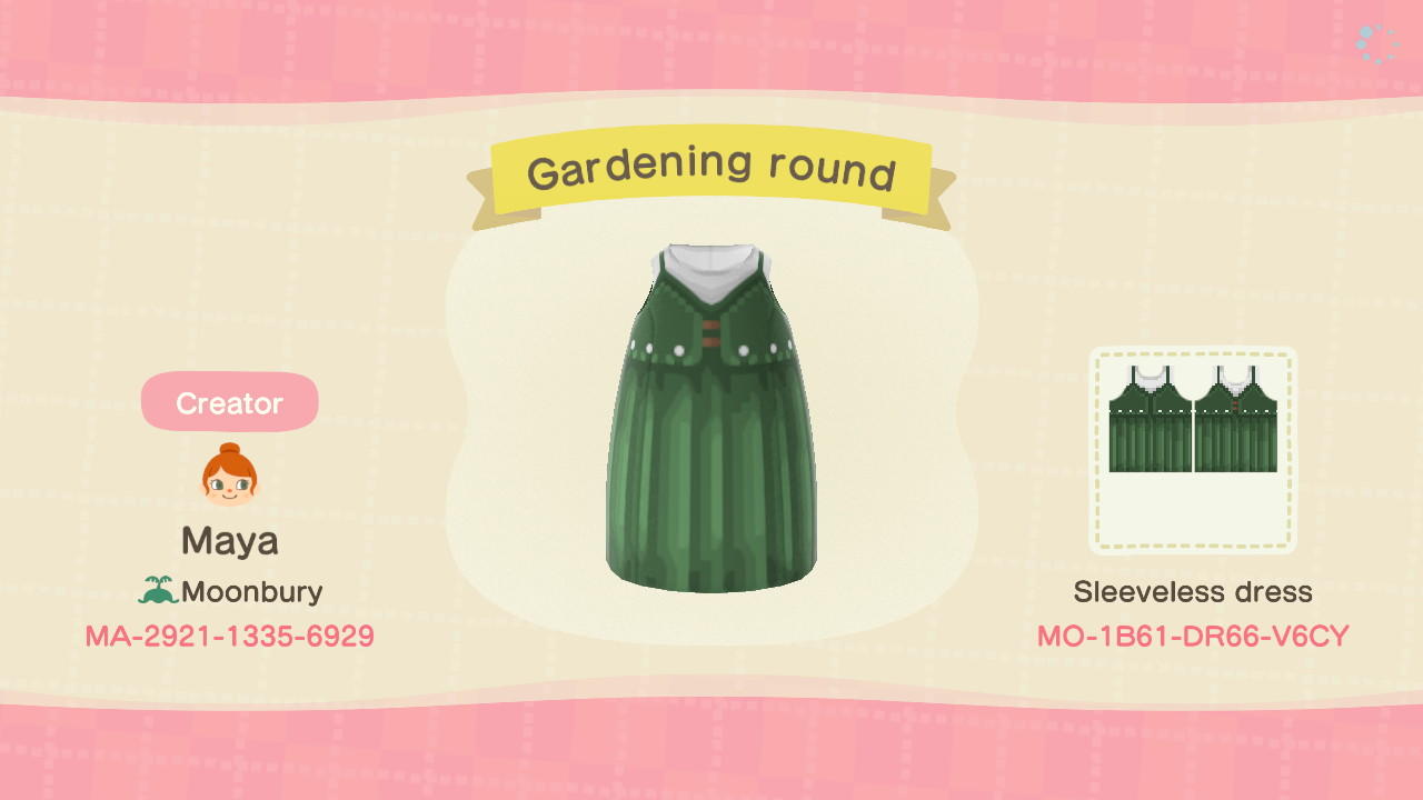 Animal Crossing Design Code: MO-1B61-DR66-V6CY Gardening round