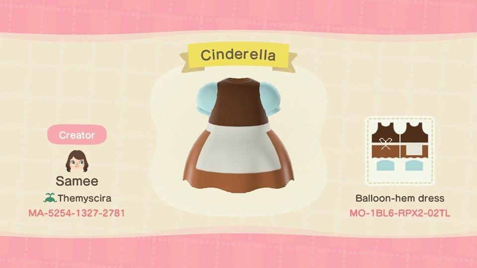 Animal Crossing Design Code: MO-1BL6-RPX2-02TL Cinderella