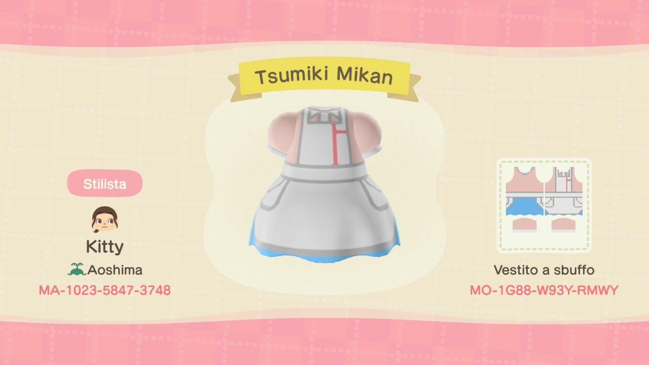 Animal Crossing Design Code: MO-1G88-W93Y-RMWY Tsumiki Mikan