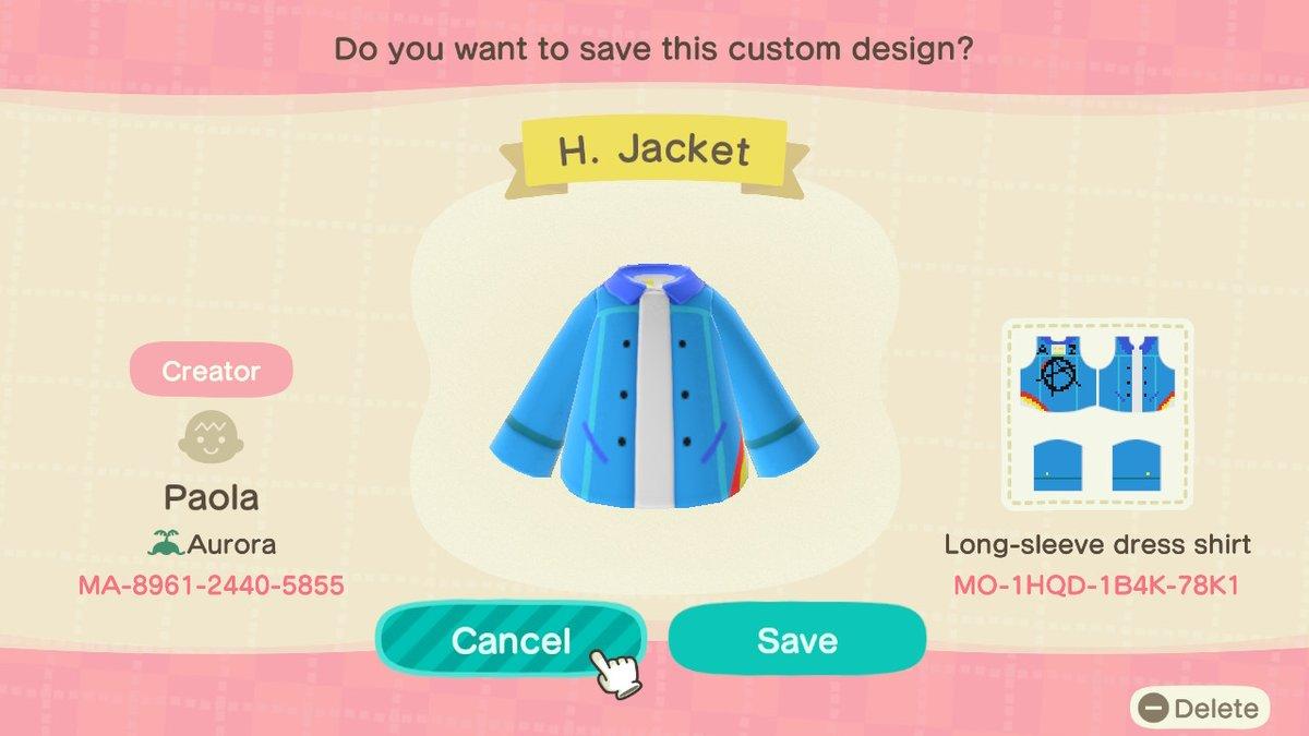 Animal Crossing Design Code: MO-1HQD-1B4K-78K1 Hongjoong Jacket