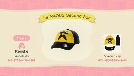 Animal Crossing Design Code: MO-1HQV-8BRN-24FK inFAMOUS Second Son
