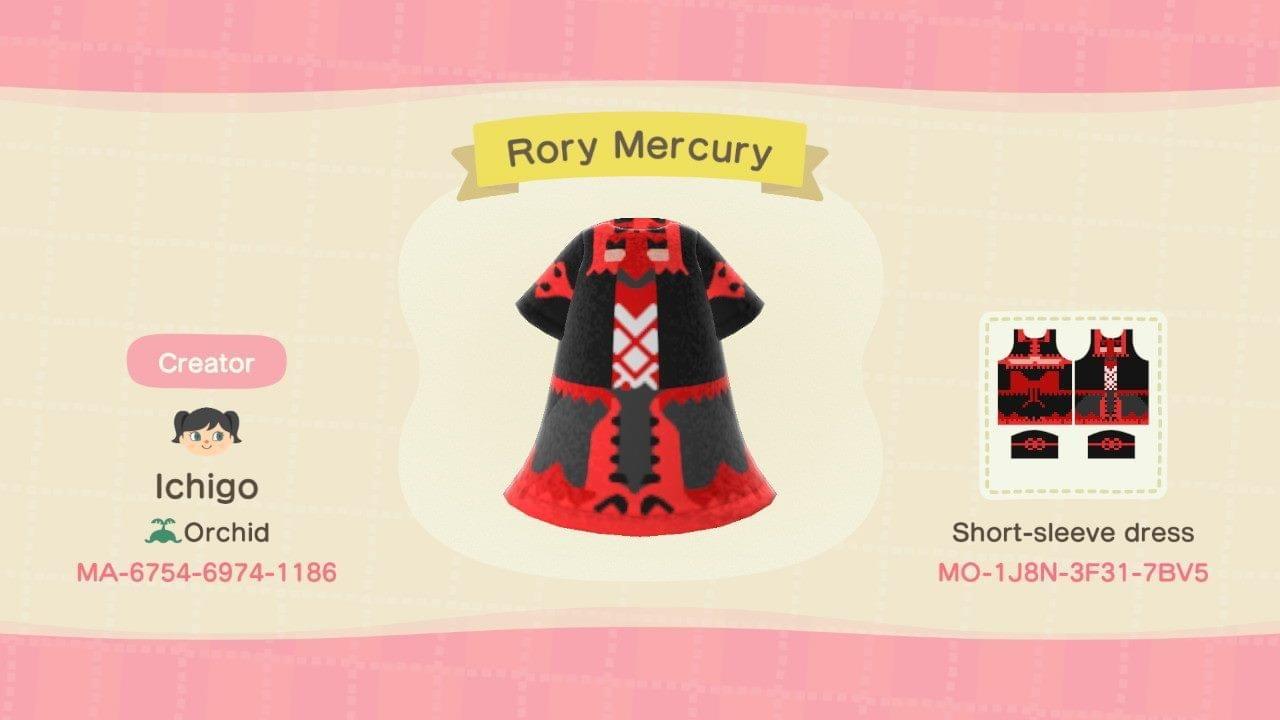 Animal Crossing Design Code: MO-1J8N-3F31-7BV5 Rory Mercury
