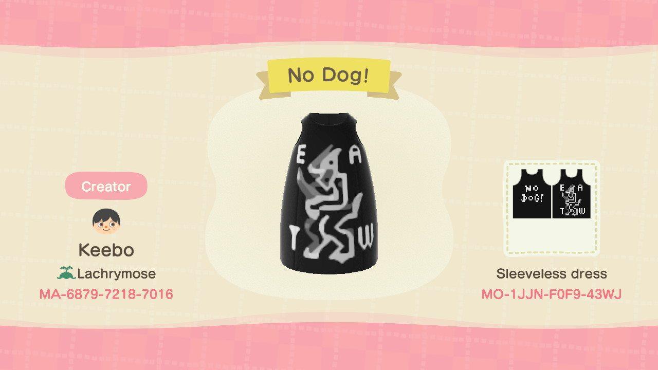 Animal Crossing Design Code: MO-1JJN-F0F9-43WJ No Dog!