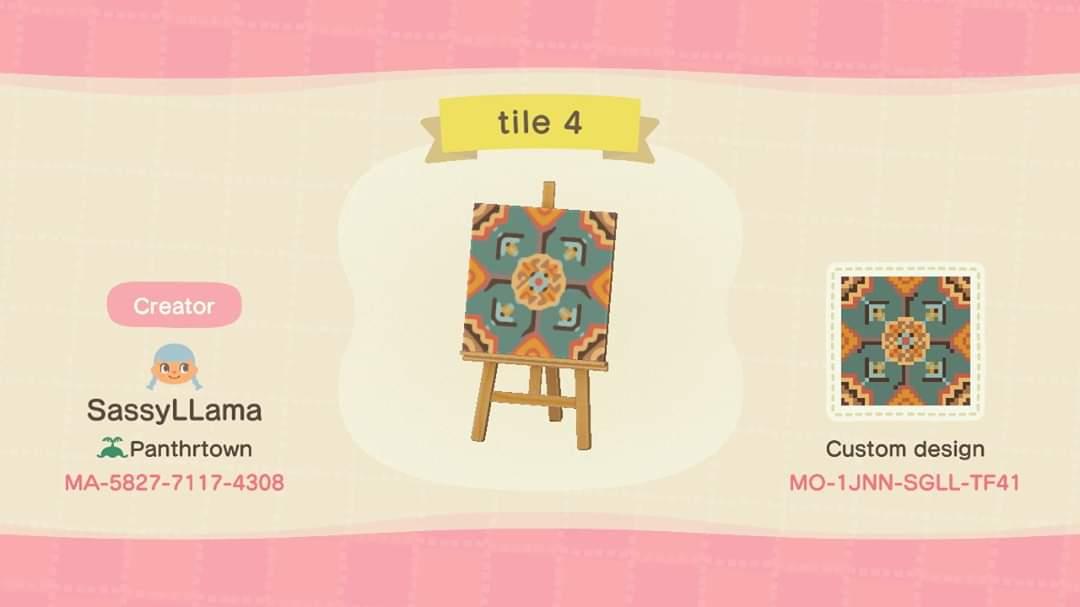 Animal Crossing Design Code: MO-1JNN-SGLL-TF41 Tile 4