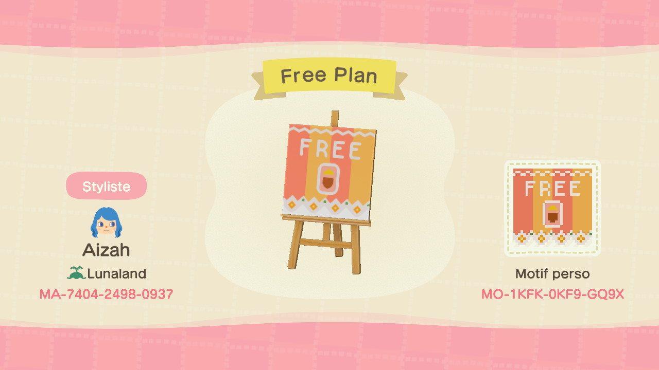 Animal Crossing Design Code: MO-1KFK-0KF9-GQ9X Stall Free Plan