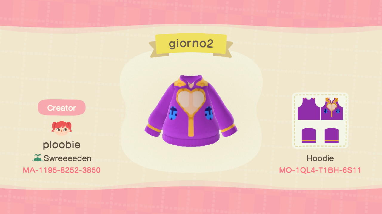 Animal Crossing Design Code: MO-1QL4-T1BH-6S11 giorno2