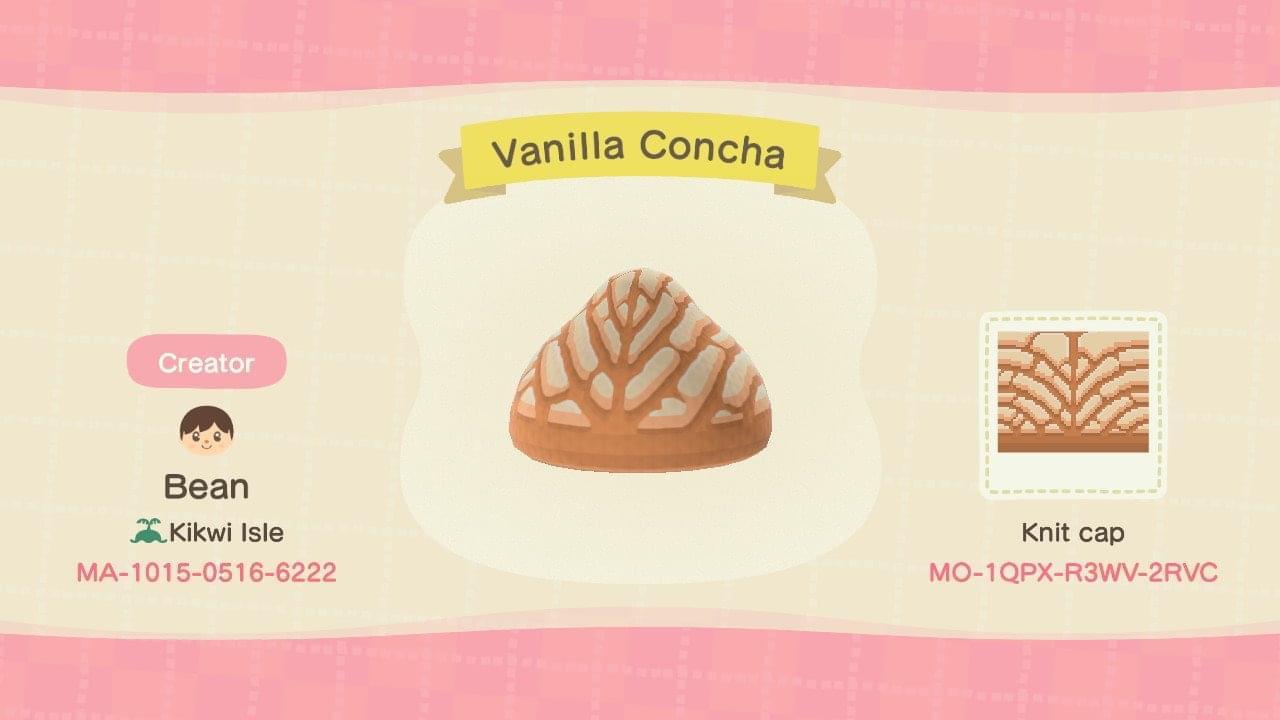 Animal Crossing Design Code: MO-1QPX-R3WV-2RVC Vanilla Concha