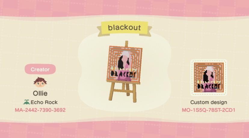 Animal Crossing Design Code: MO-1S5Q-78ST-2CD1 Britney Spears