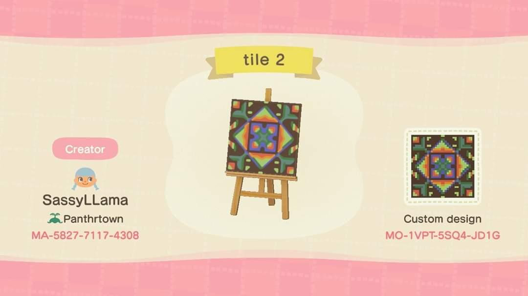 Animal Crossing Design Code: MO-1VPT-5SQ4-JD1G Tile 2