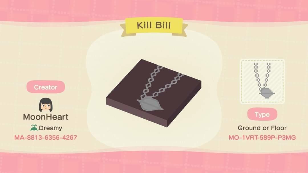 Animal Crossing Design Code: MO-1VRT-589P-P3MG Gogo Yubari Weapon