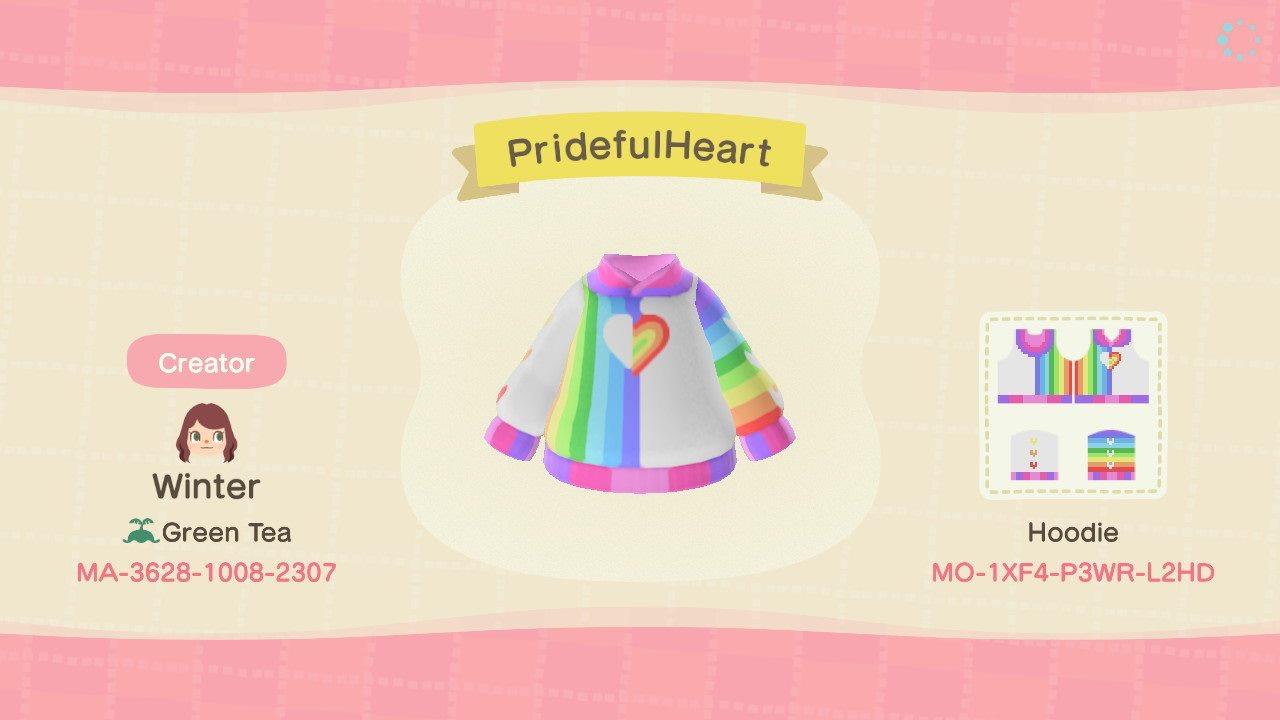 Animal Crossing Design Code: MO-1XF4-P3WR-L2HD PridefulHeart