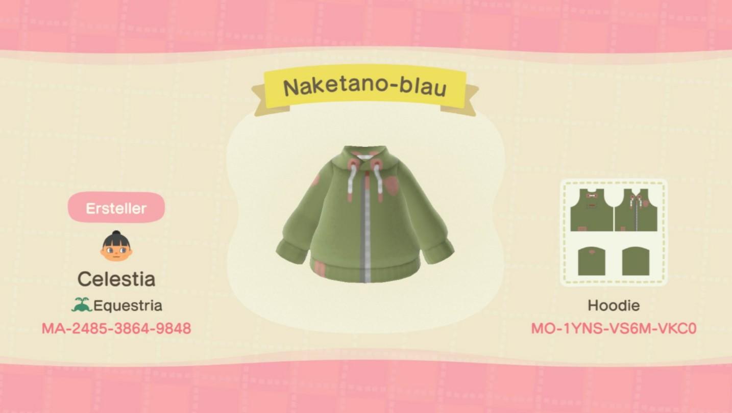 Animal Crossing Design Code: MO-1YNS-VS6M-VKC0 Naketano oliv