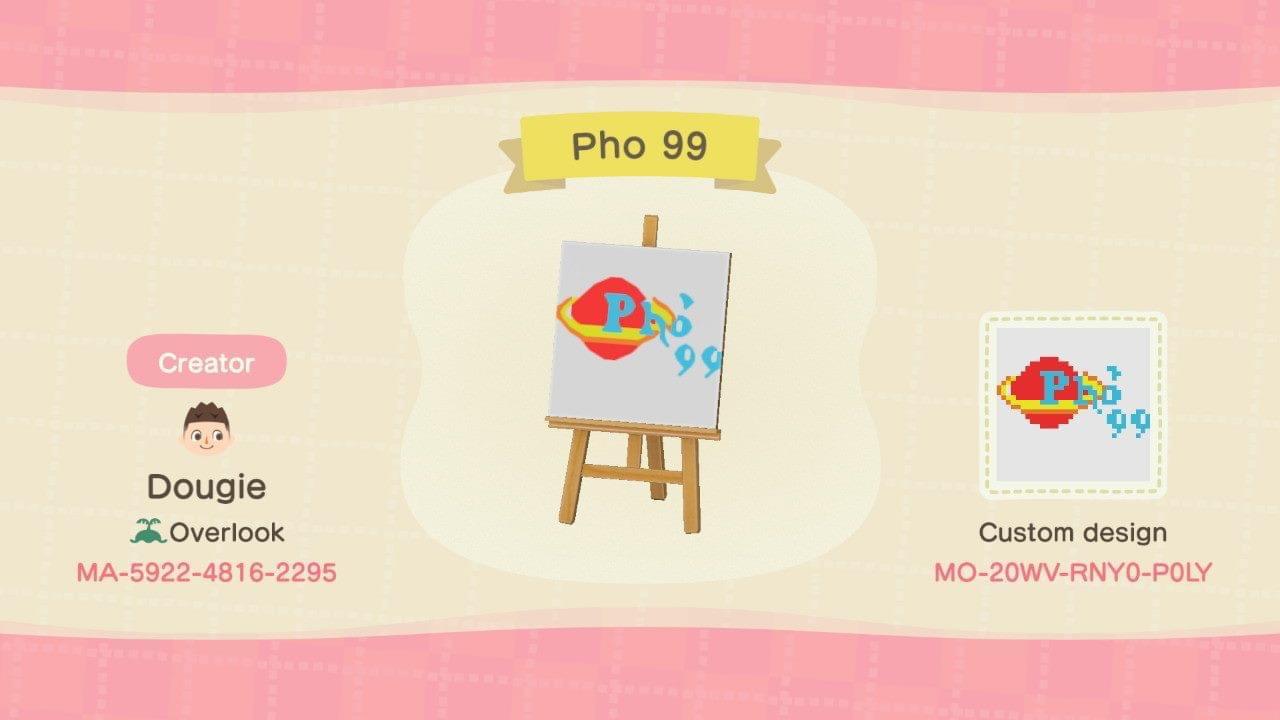 Animal Crossing Design Code: MO-20WV-RNY0-P0LY Pho 99