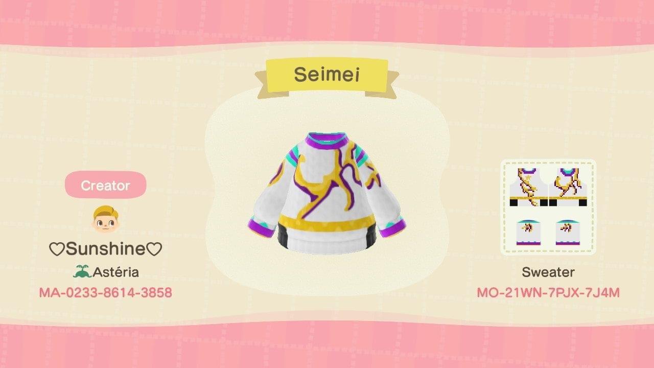 Animal Crossing Design Code: MO-21WN-7PJX-7J4M Yuzuru Hanyu Seimei