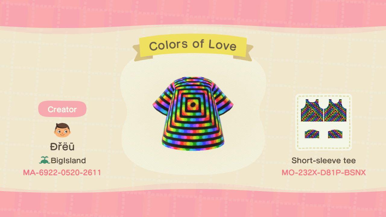 Animal Crossing Design Code: MO-232X-D81P-BSNX Colors of Love