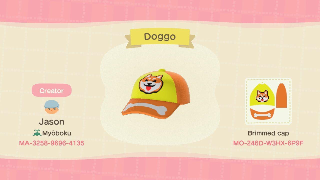 Animal Crossing Design Code: MO-246D-W3HX-6P9F Doggo