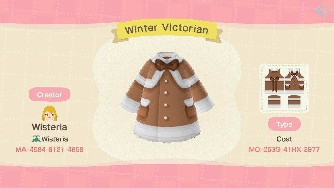 Animal Crossing Design Code: MO-263G-41HX-3977 Winter Victorian