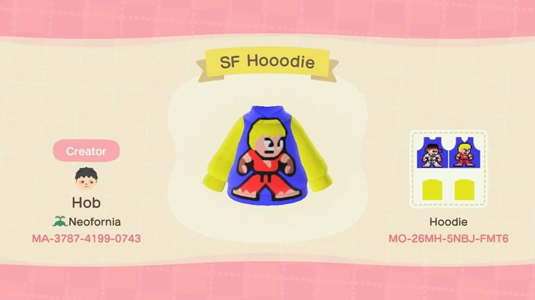 Animal Crossing Design Code: MO-26MH-5NBJ-FMT6 Ken & Ryu Street Fig
