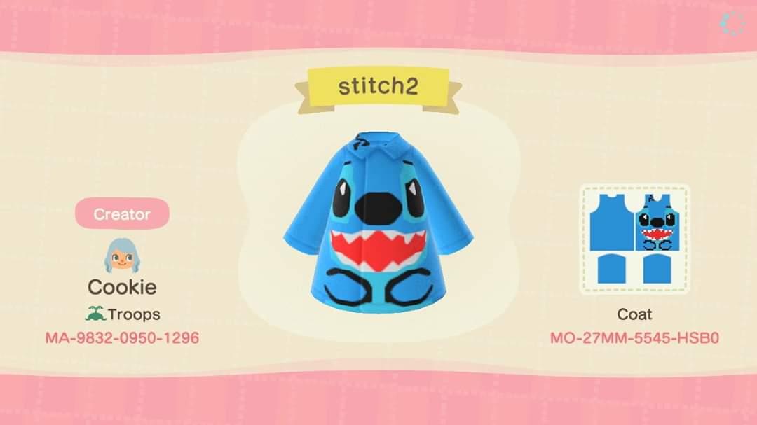 Animal Crossing Design Code: MO-27MM-5545-HSB0 Stitch2