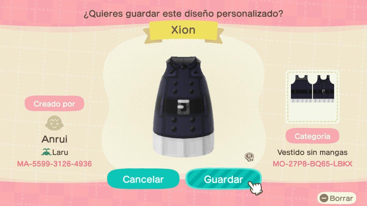 Animal Crossing Design Code: MO-27P8-BQ65-LBKX KH3 - Xion