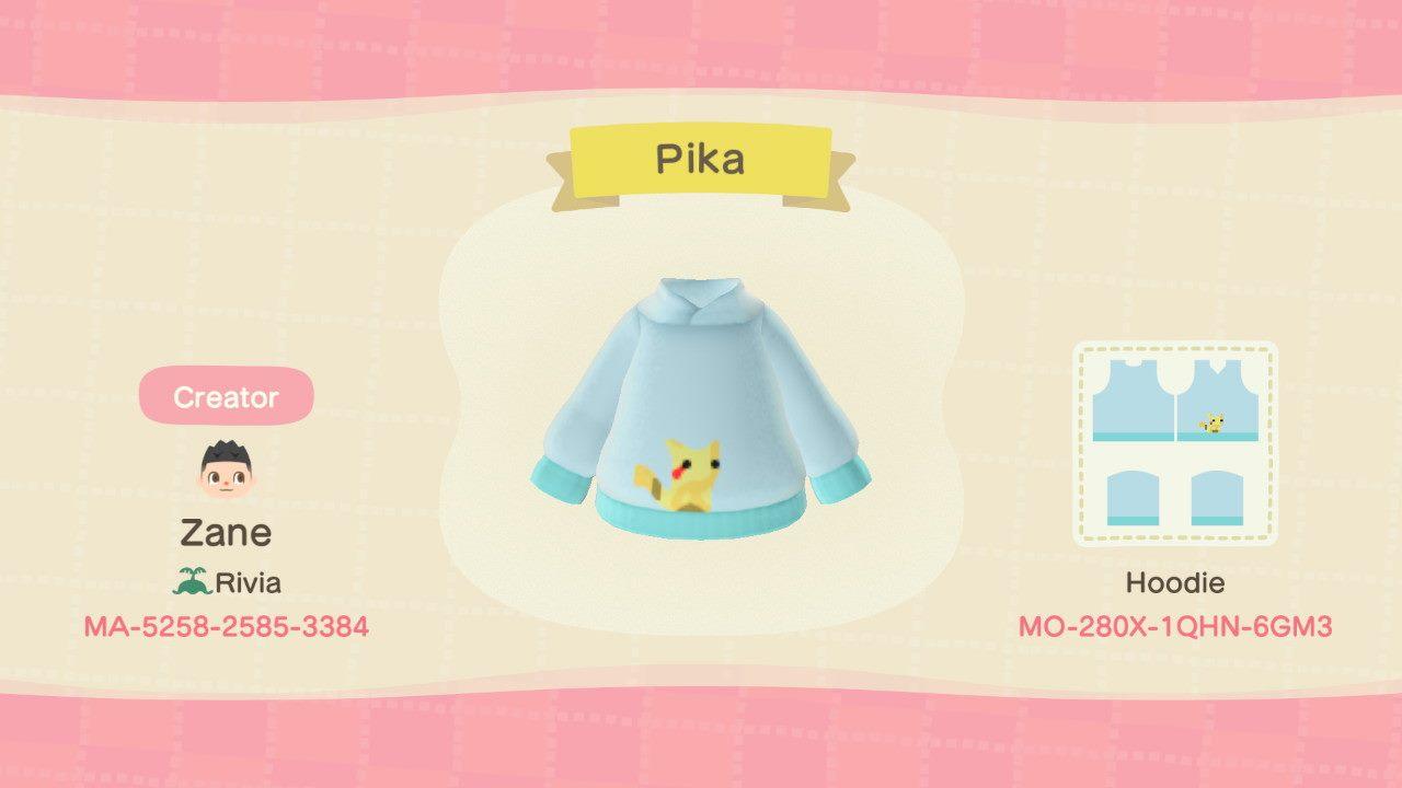 Animal Crossing Design Code: MO-280X-1QHN-6GM3 Small Pikachu