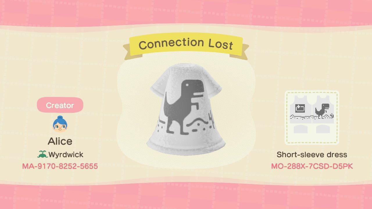 Animal Crossing Design Code: MO-288X-7CSD-D5PK Connection Lost