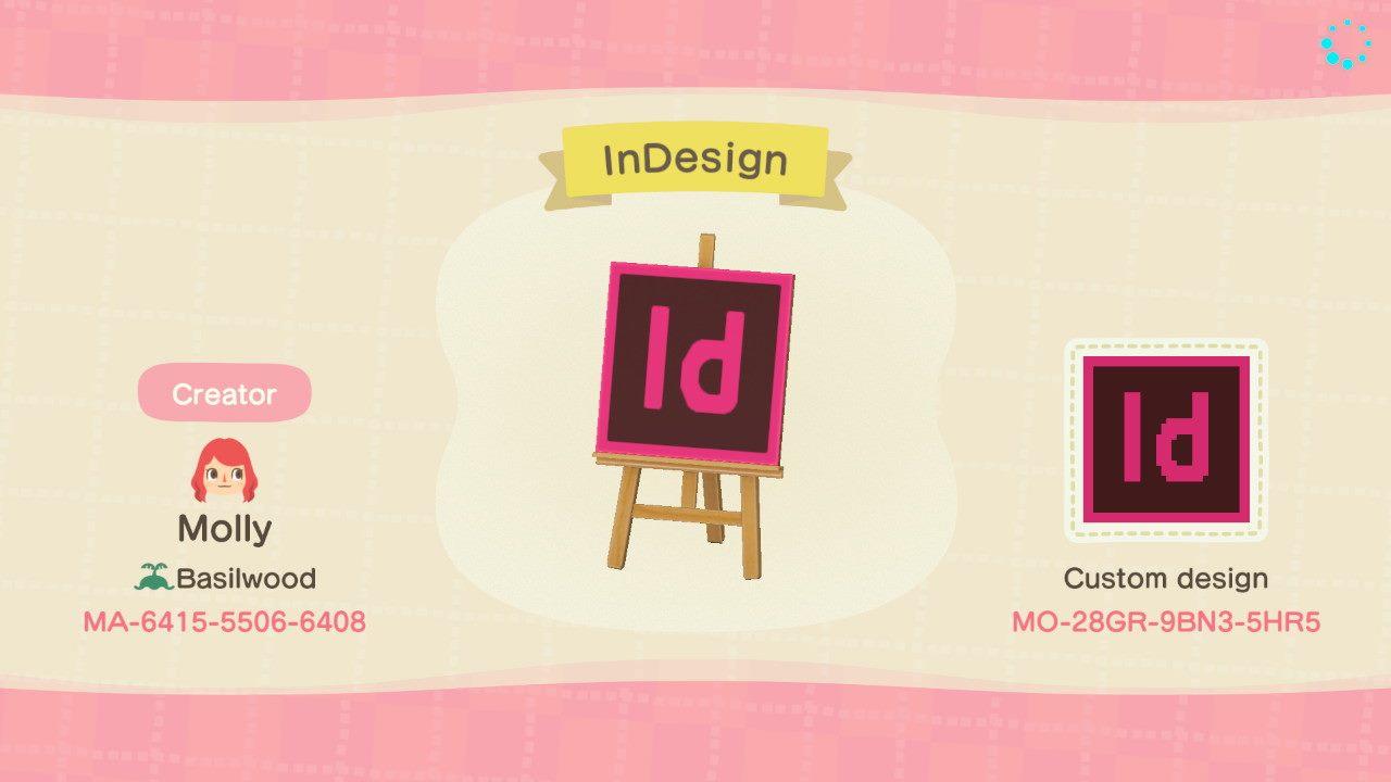 Animal Crossing Design Code: MO-28GR-9BN3-5HR5 InDesign