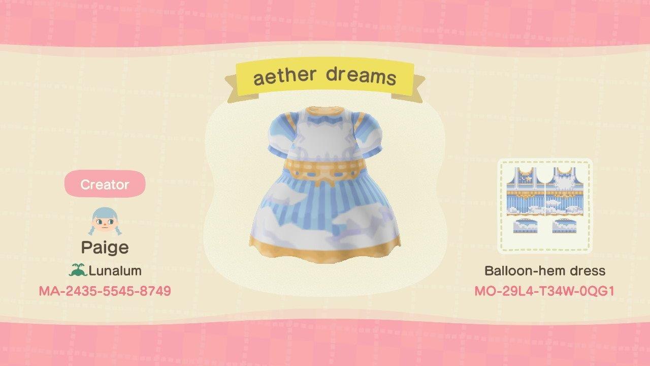 Animal Crossing Design Code: MO-29L4-T34W-0QG1 aether dreams