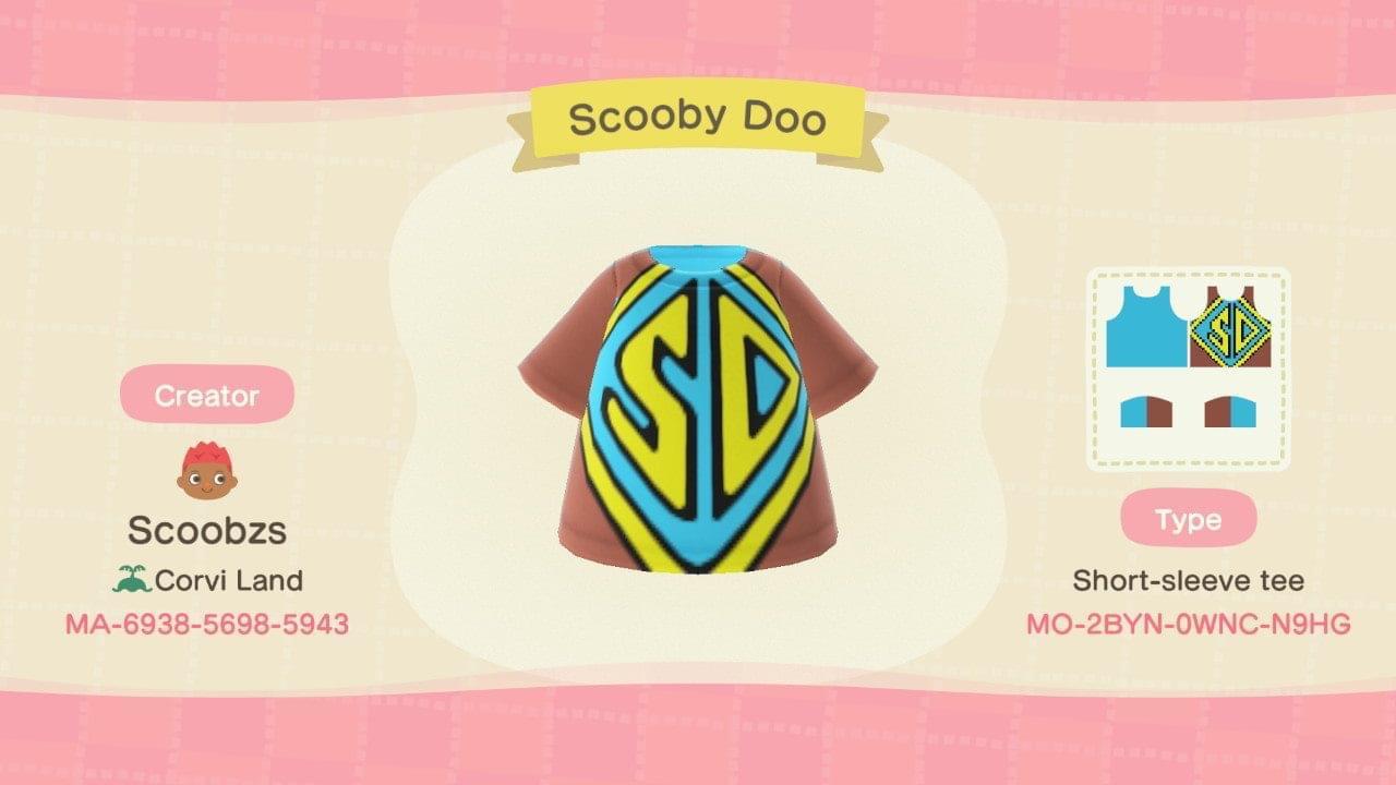 Animal Crossing Design Code: MO-2BYN-0WNC-N9HG Scooby Doo