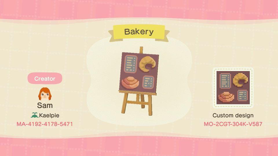 Animal Crossing Design Code: MO-2CGT-304K-V587 Bakery Croissant