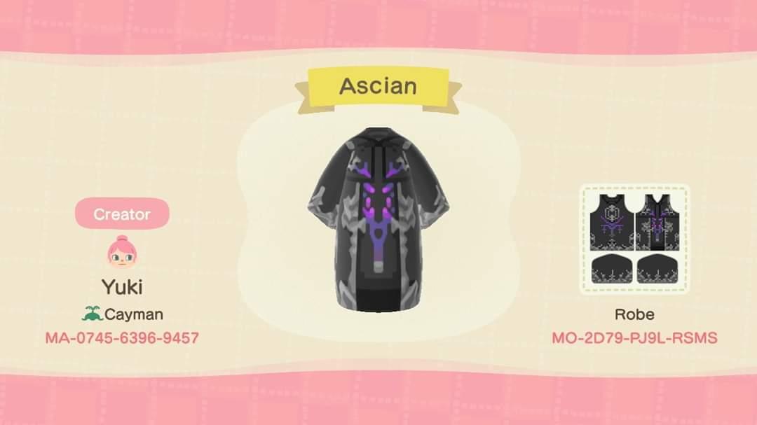 Animal Crossing Design Code: MO-2D79-PJ9L-RSMS Ascian