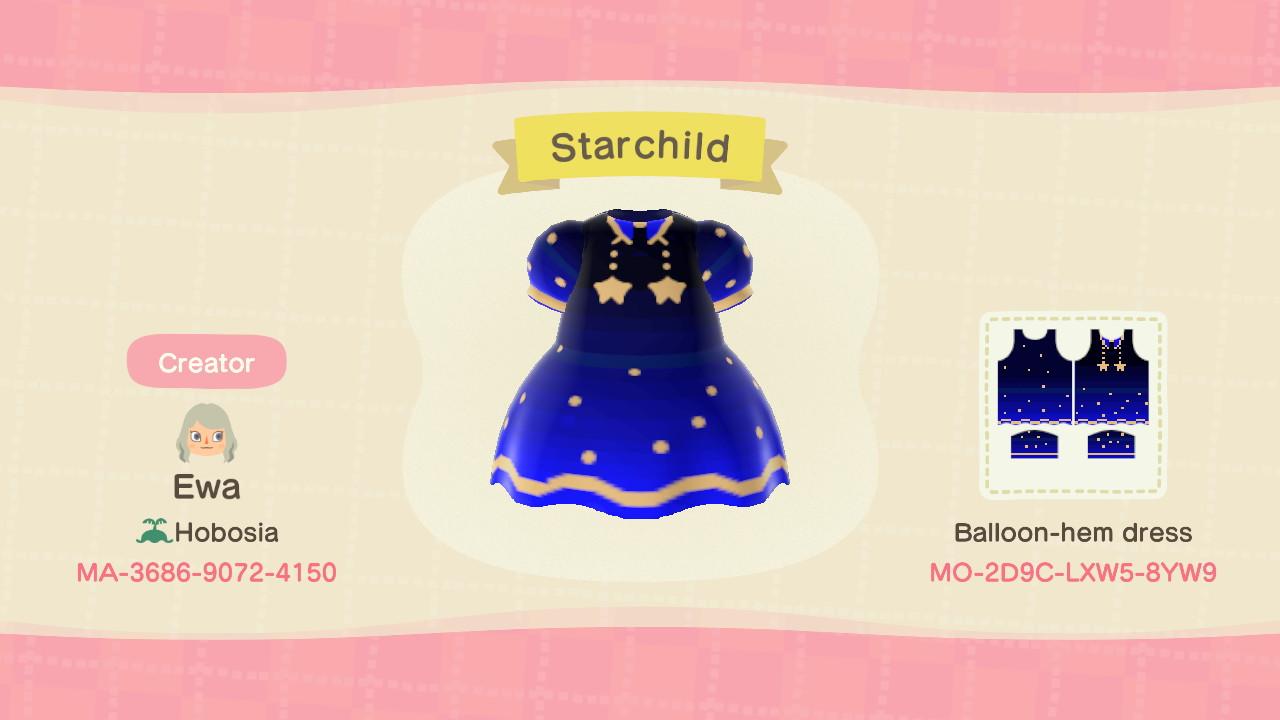 Animal Crossing Design Code: MO-2D9C-LXW5-8YW9 Starchild