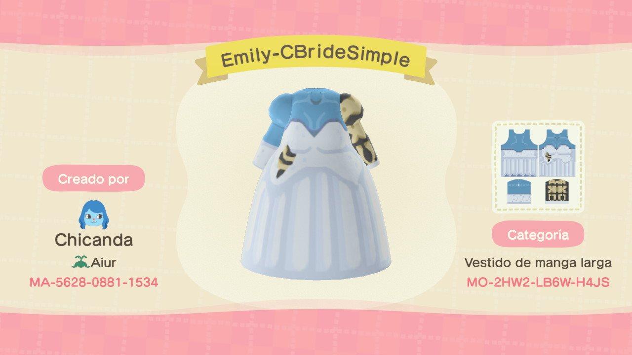 Animal Crossing Design Code: MO-2HW2-LB6W-H4JS Emily Corpse Bride 2
